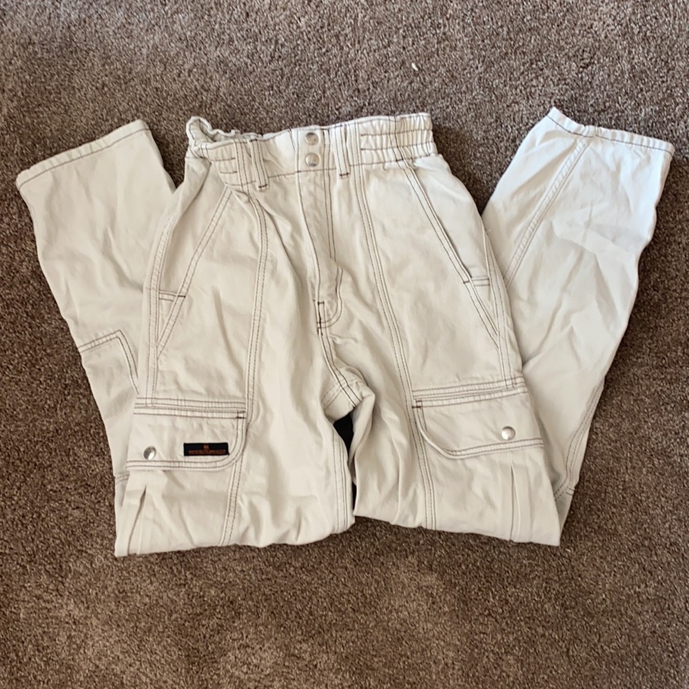 White Cargo BDG Jeans